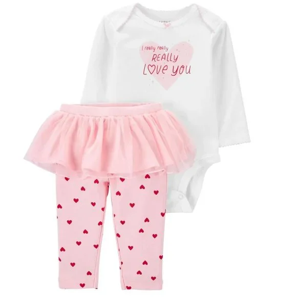 Carters Pink Tutu Pants Carter's Matching Sets Baby Girls Pc I